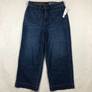 NEW Talbots Womens 10 Flawless High Waist Wide Crop Jeans VN5214 NWT $95